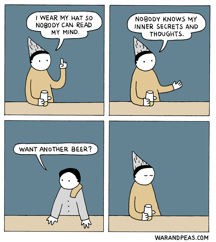 war-and-peas-the-aluminium-hat-conspiracy-mindreading-bar-pub-beer