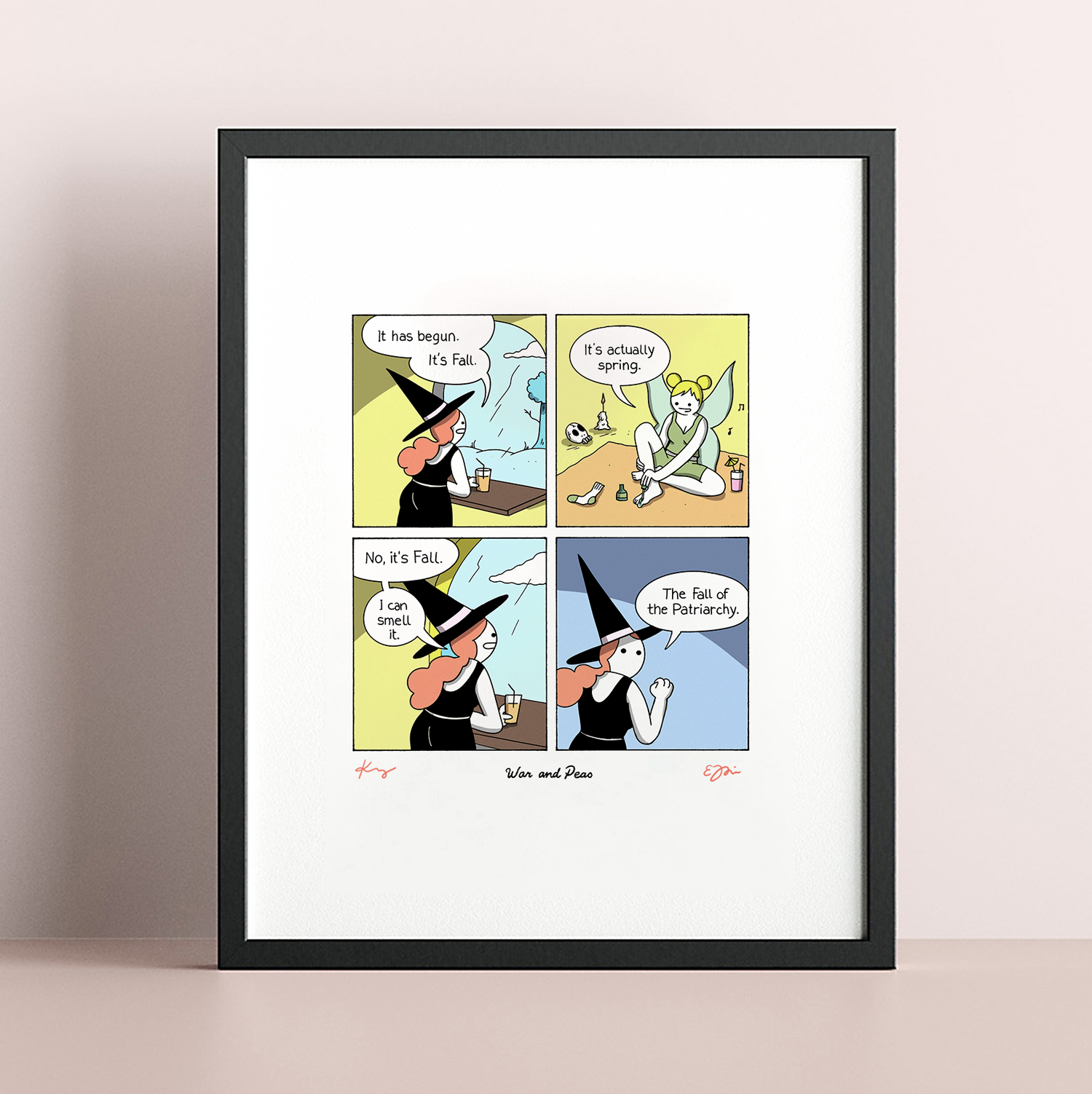 Fall of the Patriarchy Signed Print War and Peas