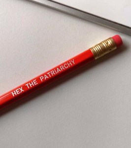 Pencil Set – Hex the Patriarchy – Red Pencil