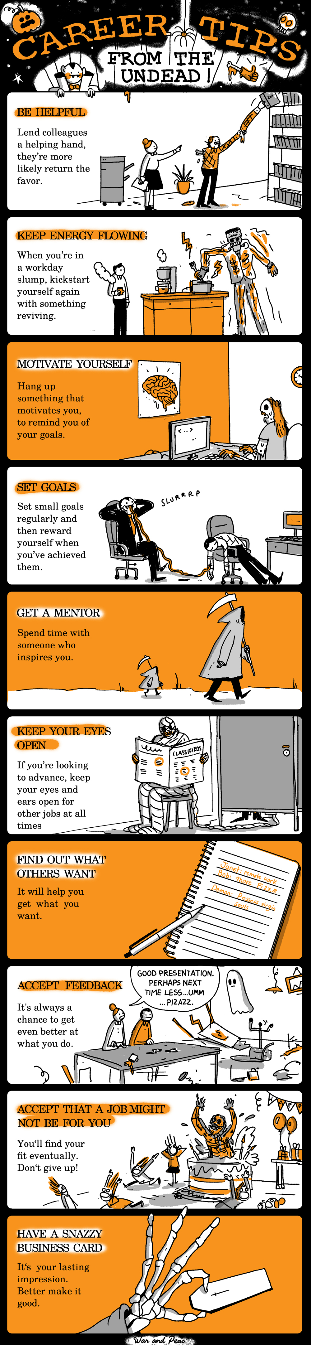 Ten career tips from all sorts of cryptids