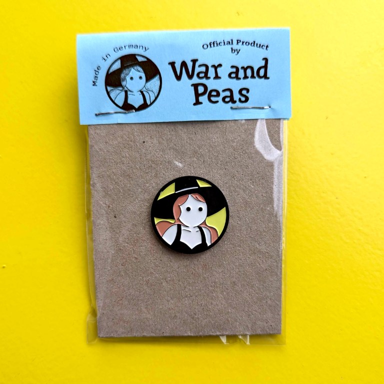 The wrapped up Witch enamel pin