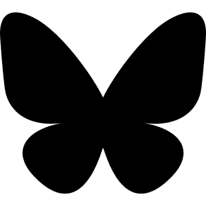 Bsky Bluesky Logo Black png